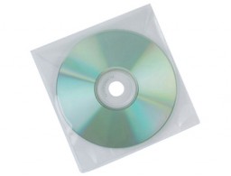 50 fundas PP Q-Connect para CD/DVD con ventana